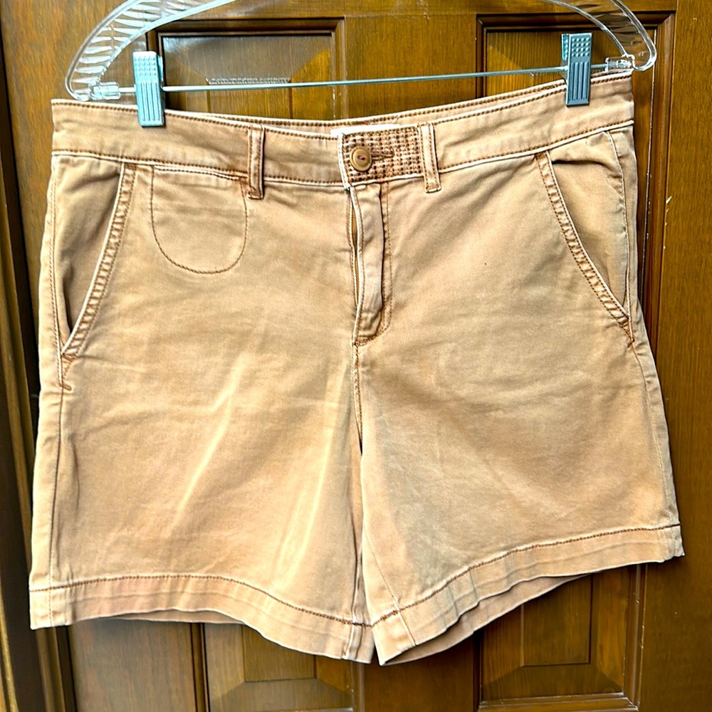 Anthropologie relaxed brown Chino shorts (29)